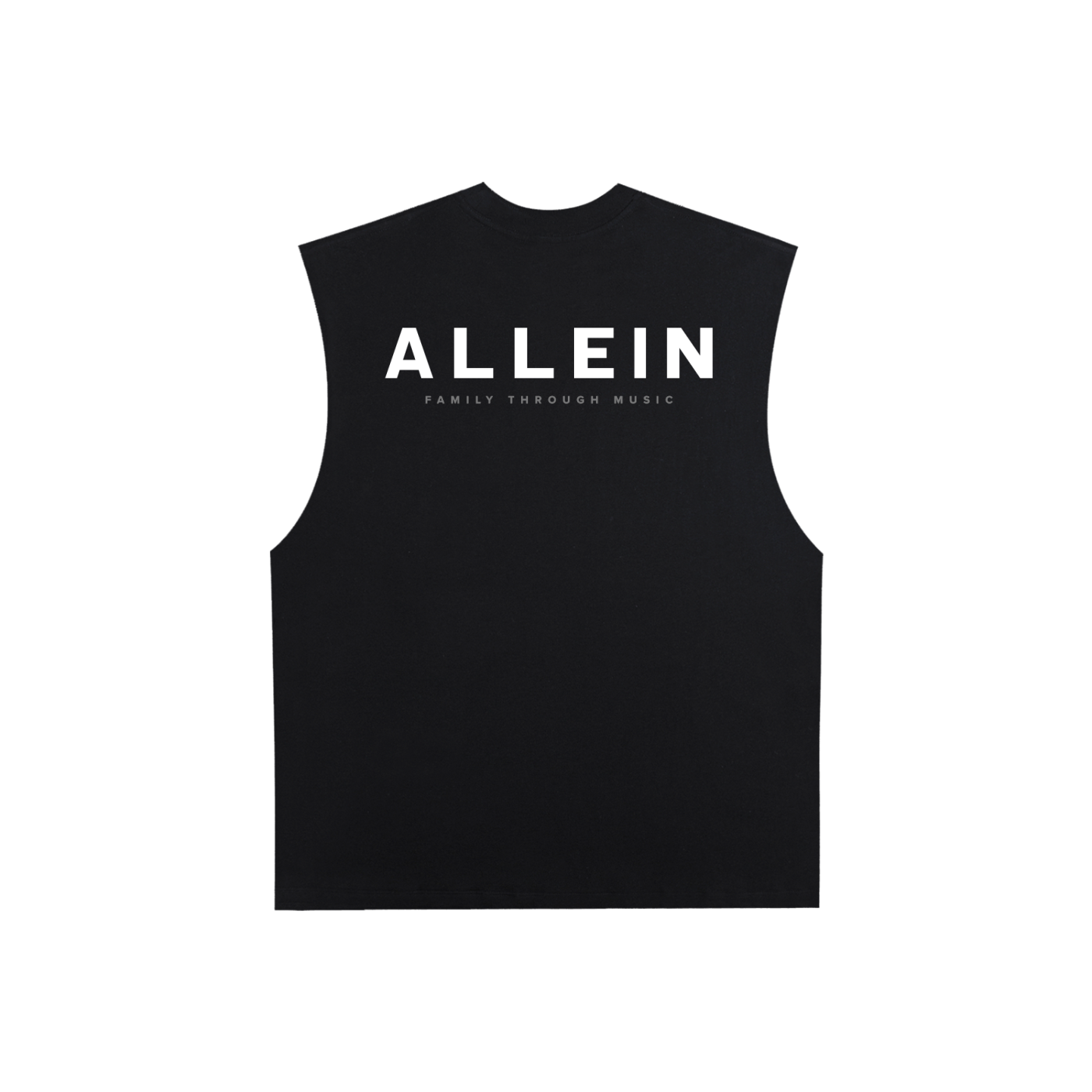 ALLEIN Basic Black Cotton Tank Top