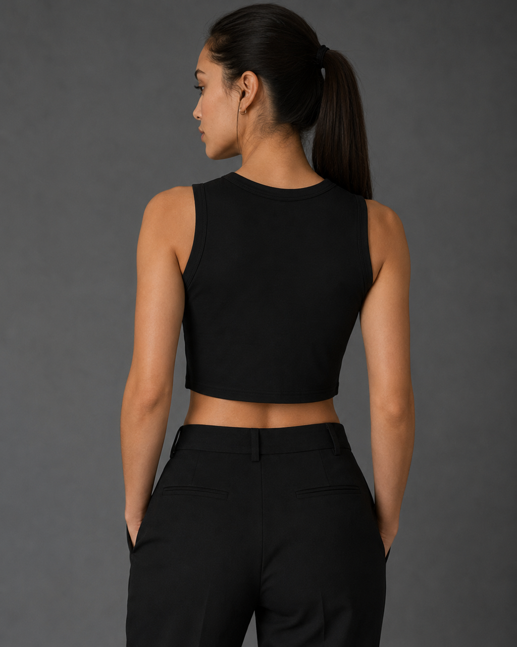 ALLEIN Black Women`s Tank top