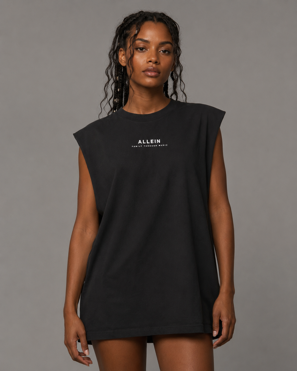 ALLEIN Black Family Tank Top