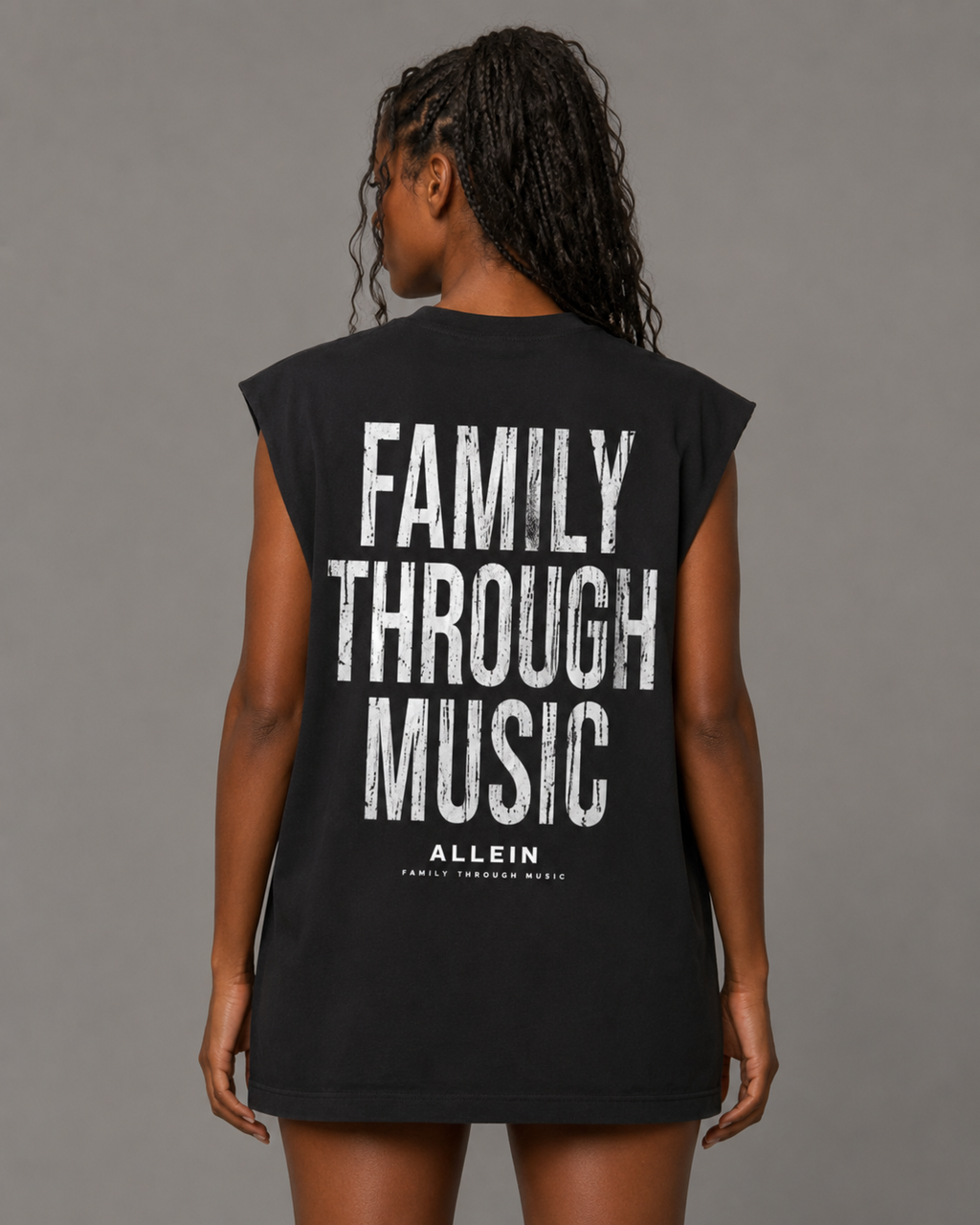 ALLEIN Black Family Tank Top