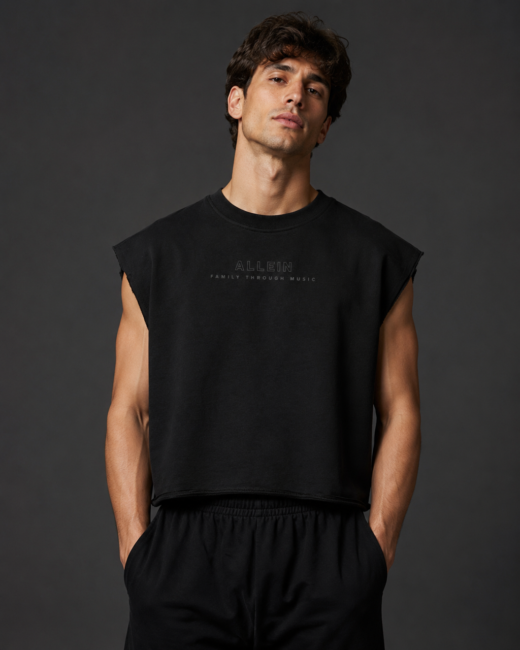 ALLEIN French Terry Boxy Tank Top