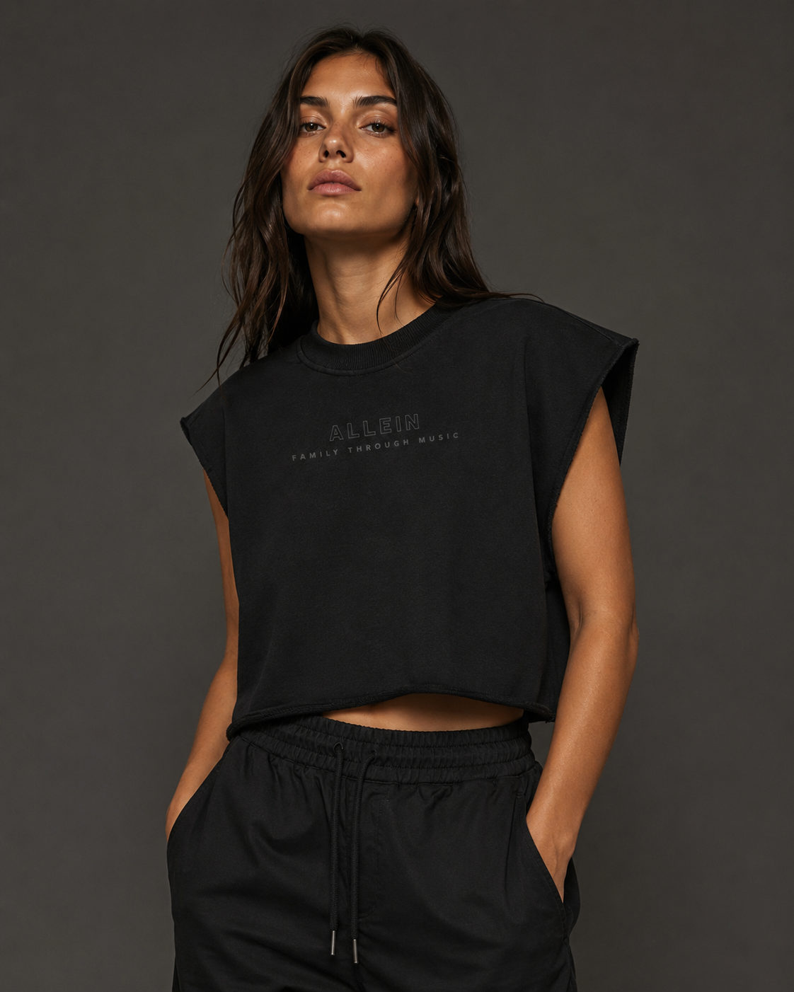 ALLEIN French Terry Boxy Tank Top