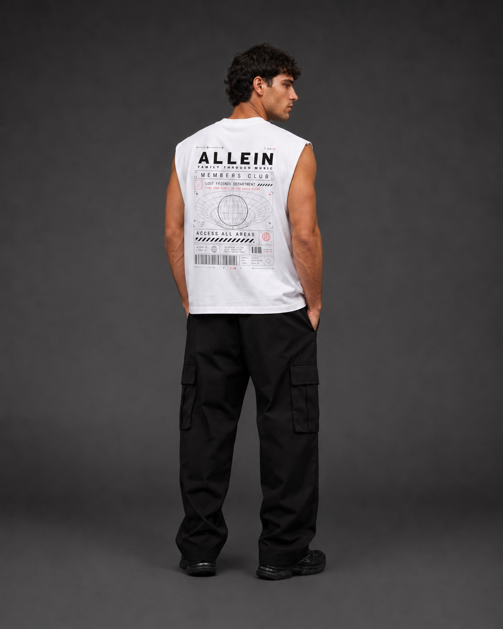 ALLEIN White Members Club Tank Top